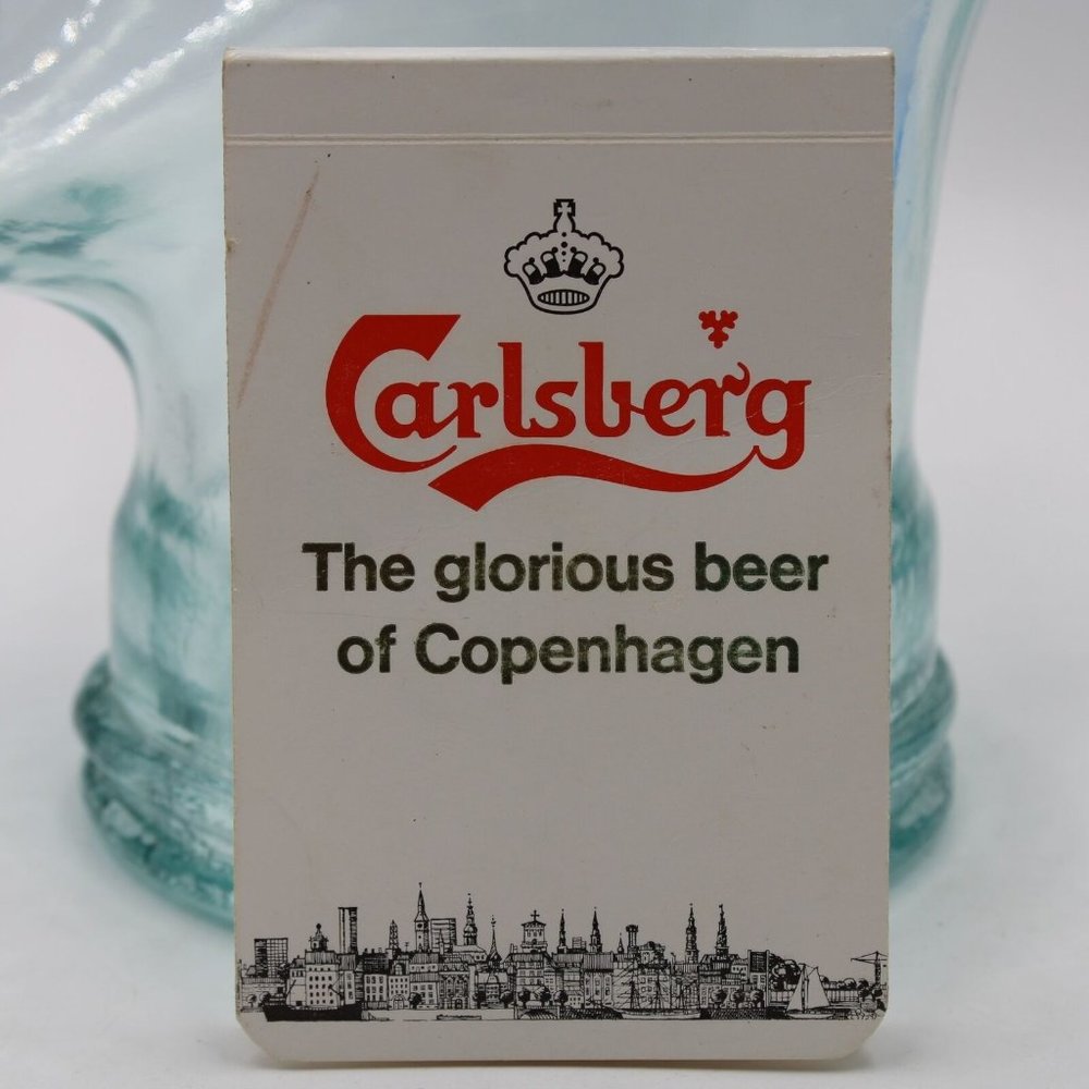 Carlsberg Beer Copenhagen Denmark Small Pocket Blank Sheet Notepad Unused